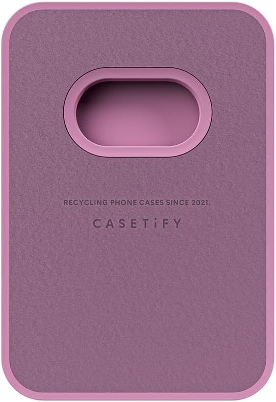 CASETiFY Snappy Ripple Wallet - MagSafe Compatible | Stylish Radish Color Design