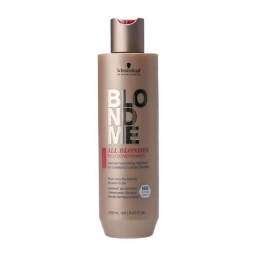 BlondMe All Blondes Rich Conditioner - Nourishing Treatment for Normal to Coarse Color-Treated Blonde Hair (300ml)