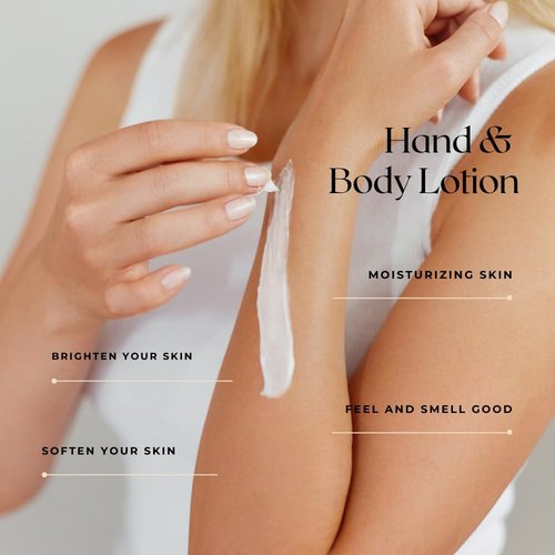Moisturizing Body Lotion with Light Almond Inspired Scent for Dry Skin Care, Smooth Texture Daily Use Body Cream, 10 Ounce