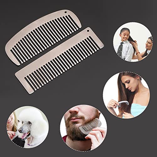 LIXADA Titanium Comb, Hair Beared Comb, Pocket Comb, Anti-Static Smooth Strong Light Heat-Resistant Daily use