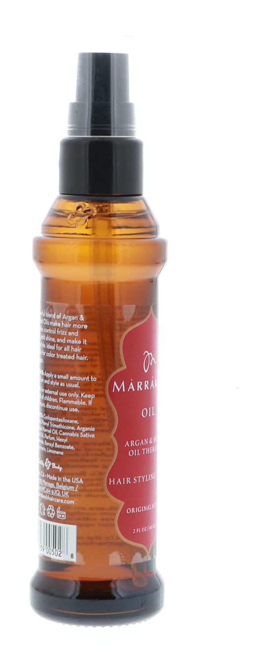 Ula-Style Marrakesh Oil Hair Styling Elixir - Nourishing Formula for Healthy Shine | 2 Oz