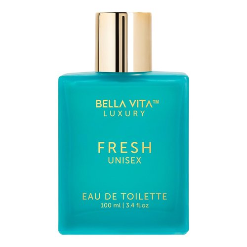 Bellavita Luxury FRESH Eau de Toilette | 100 ml (3.4 fl.oz.) | Perfume for Men and Women | Fresh, Sweet Almond, Lavender, Ylang-Ylang Notes | Long Lasting Unisex Fragrance