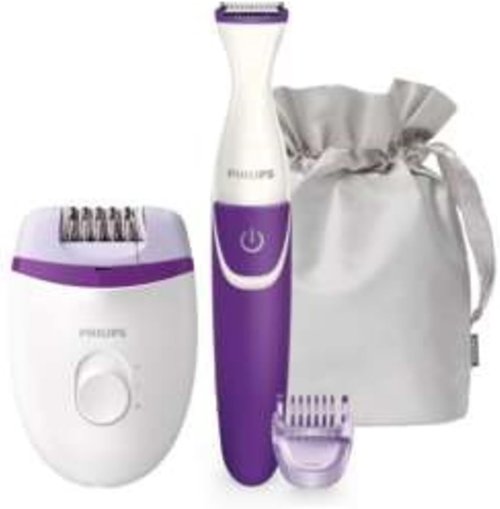 Philips Satinelle Essential Epilator - Compact Design with Bikini Trimmer | 1 Count