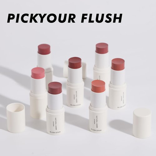 Natural Amor Blush Stick - Multi-Use Makeup for Eyes, Cheeks & Lips | Coral Peony, 0.28oz