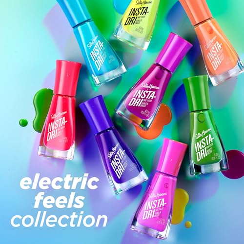 Sally Hansen Insta-Dri Nail Polish | Quick Dry, Long Lasting, Streak-Free Shine | Opaque, Shiny | 530 Does Not Comcute | Pale Yellow Nail Color