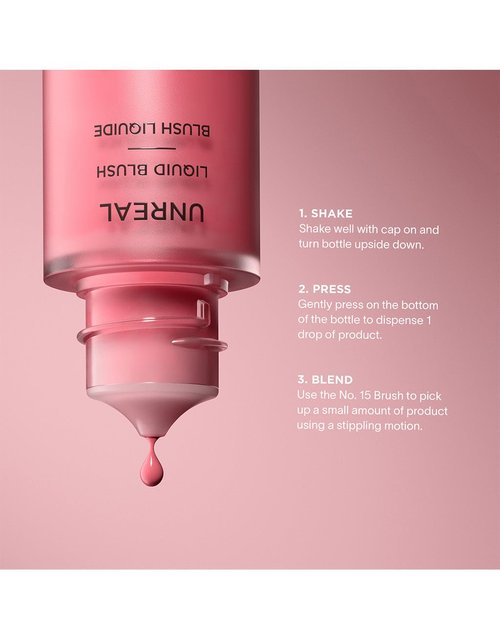 Hourglass Unreal Liquid Blush - Long-Lasting, Lightweight Formula for Radiant Color | 0.3 oz