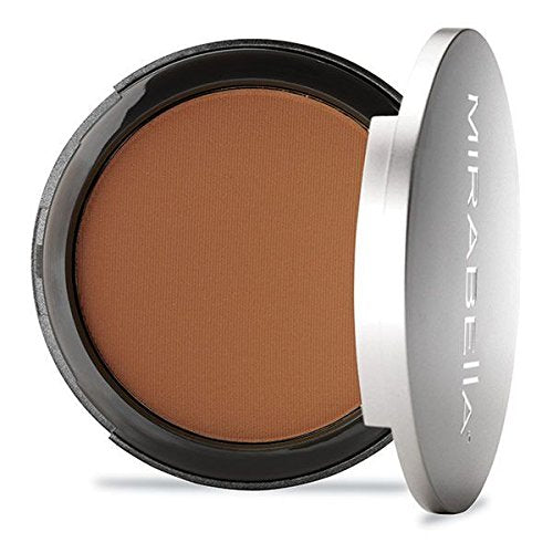 Mirabella Pure Press Powder Foundation - HD Finish Mineral Makeup for Sensitive Skin | Dark V