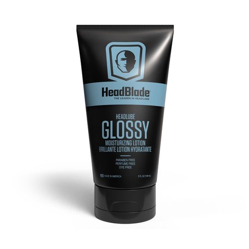 HeadBlade HeadLube Glossy Aftershave Moisturizer - 5 oz Lotion for a Shiny, Grease-Free Finish