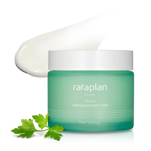RATAPLAN Minari Calming Moisture Cream - Hydrating Face Gel with Hyaluronic Acid & Centella | 2.53 fl oz