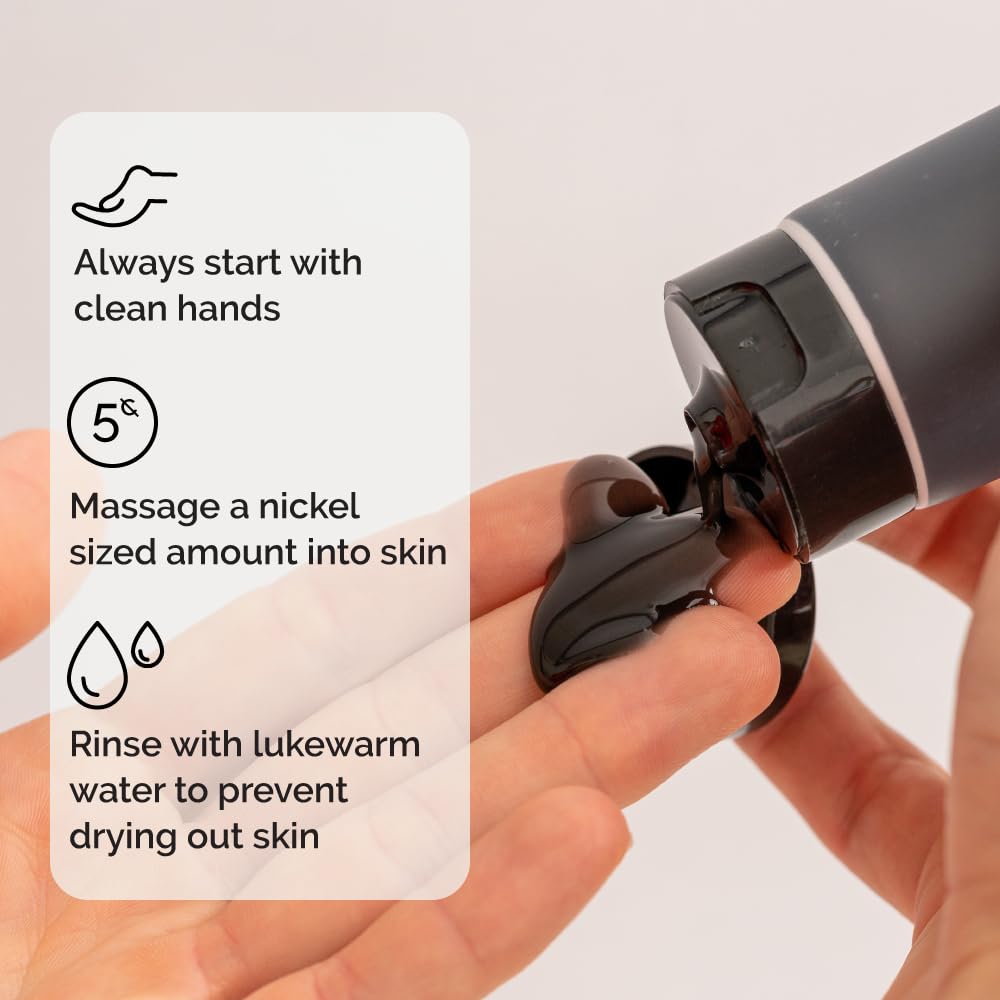 ZEUS Charcoal Face Wash for Men - Detoxifying Daily Cleanser for Oily Skin & Blackhead Removal