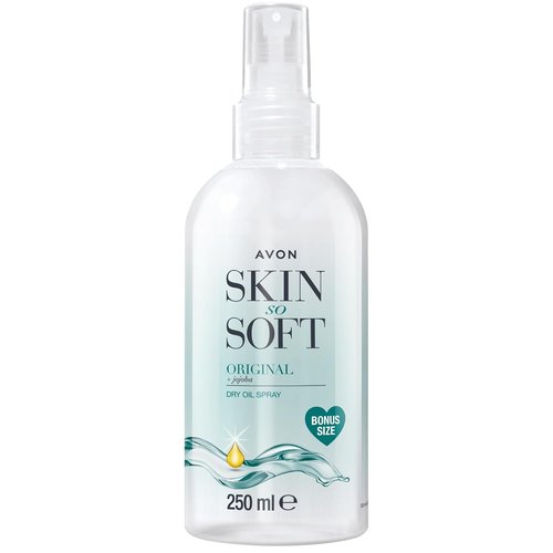 AVON Skin So Soft Jojoba Dry Oil Spray 8.45 Fl Oz - Moisturizing Body Oil with Vitamin E | After Shower Hydration, 250ML
