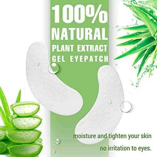 150 pairs GreenLife 100% Naturel Eyelash Extension Under Eye Gel Pads patches kit Collagen (50 150 300 Pairs) with Aloe Vera Hydrogel Eye Patches set for Eyelash Extension Supplies Tools