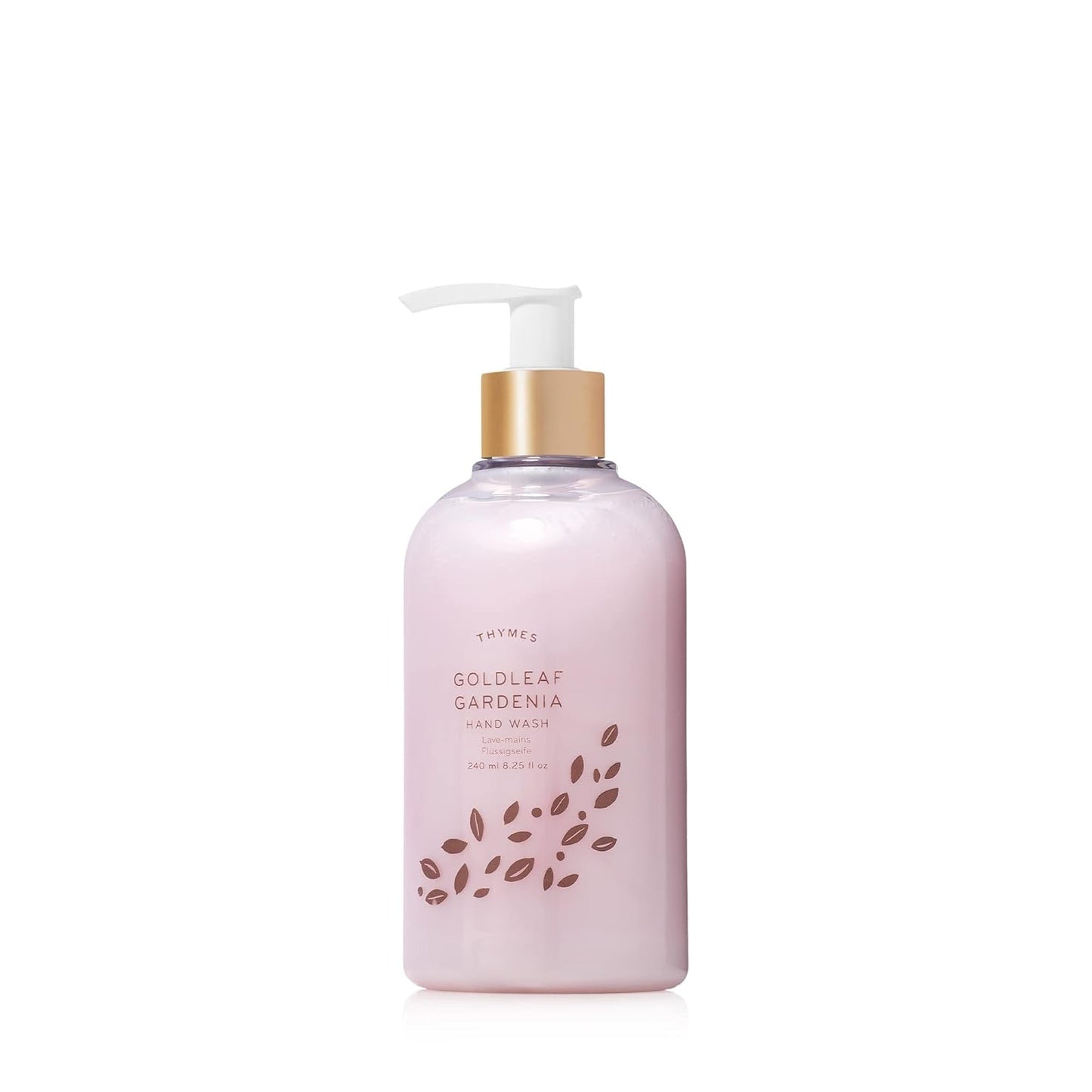 Thymes Moisturizing Hand Wash Soap - Luxury Glycerin & Aloe Vera Formula - Floral Goldleaf Gardenia Scent (8.25 oz)