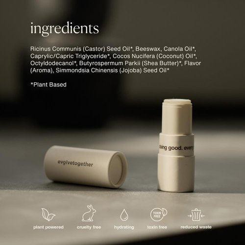 EvolveTogether Lip Balm - Plant-Powered Hydration with Calming Lavender | Multi-Use Stick for Lips & Cheeks | 1 Oz, Made in USA