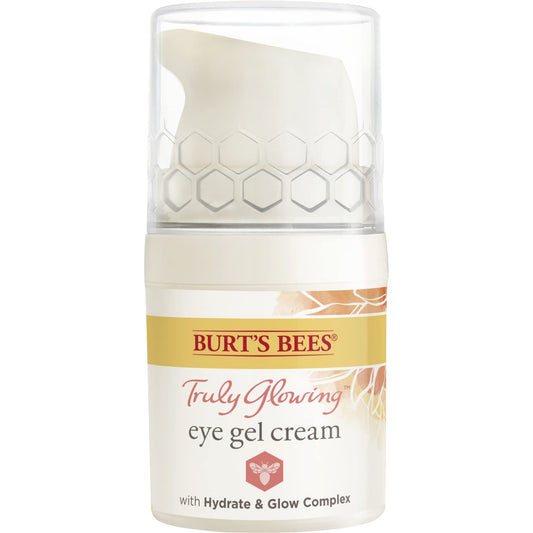 Burt's Bees Gel Eye Cream - Truly Glowing Reawakening Formula with Hydrate & Glow Complex | 0.5 Fl Oz