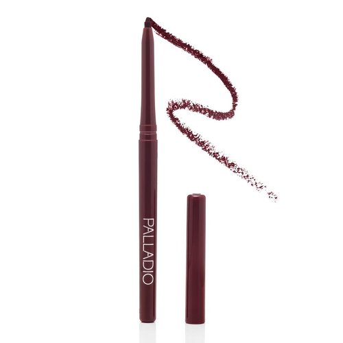 Palladio Retractable Lip Liner - Waterproof, High Pigment, Smudge-Proof | Long-Lasting Black Berry