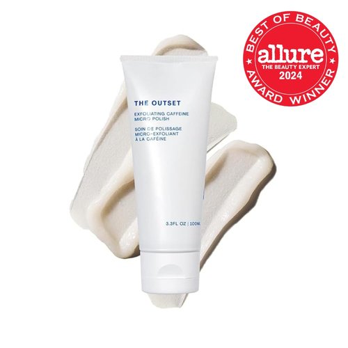 Outset Exfoliating Caffeine Micro Polish - Brightening & Smoothing Face Scrub, Vegan & Gluten-Free | 3.3 fl oz