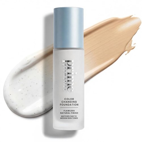 Prime Prometics Color Changing Foundation - Adapts to Your Skin Tone | Buildable Coverage & 12-Hour Wear