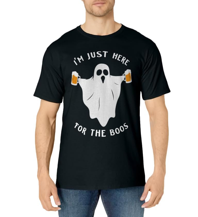 Funny Halloween Tee I'm just here for the boos costume gift T-Shirt