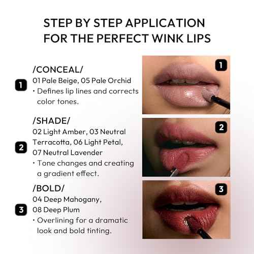 JAVIN DE SEOUL Wink Lip Shade Primer - All Day Top Coat, Smudge-Proof Base, Semi-Matte Long-Lasting Lip Primer (03 Neutral Terracotta)