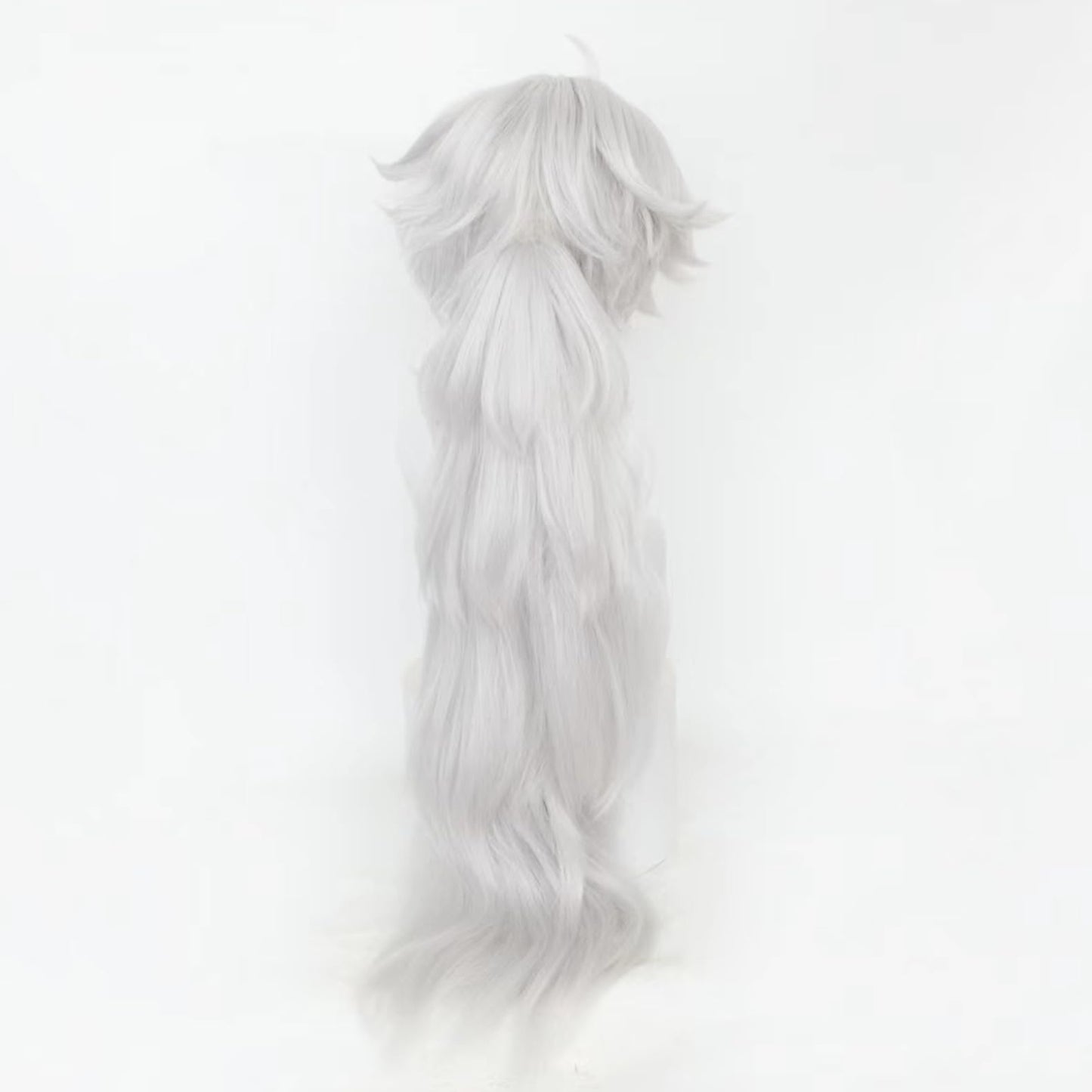 XiongXiongLe Wuthering Waves LingYang Cosplay Wig Men Costume Long Straight Silver White Hair Wigs with a Braids for Adult Cos Anime Game Party Halloween Christmas(LingYang)