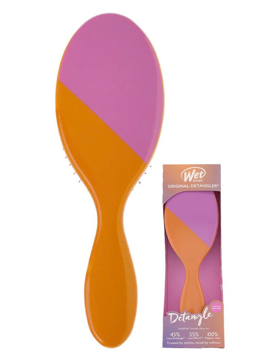 Wet Brush Original Detangler Hair Brush, Bounce (Color Block) - Detangler Brush with Soft & Flexible Bristles - Detangling Brush for Curly Hair - Tangle-Free Brush for Straight, Thick, & Wavy Hair