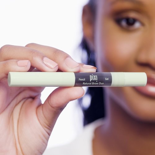 Pixi Natural Brow Duo - Deep Brunette Waterproof Brow Pencil & Tinted Gel for All-Day Hold | 0.2 oz