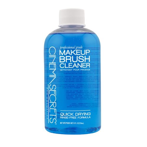 Cinema Secrets Blue Vanilla Makeup Brush Cleaner - Quick-Drying, Rinse-Free Solution for Stubborn Waterproof Makeup