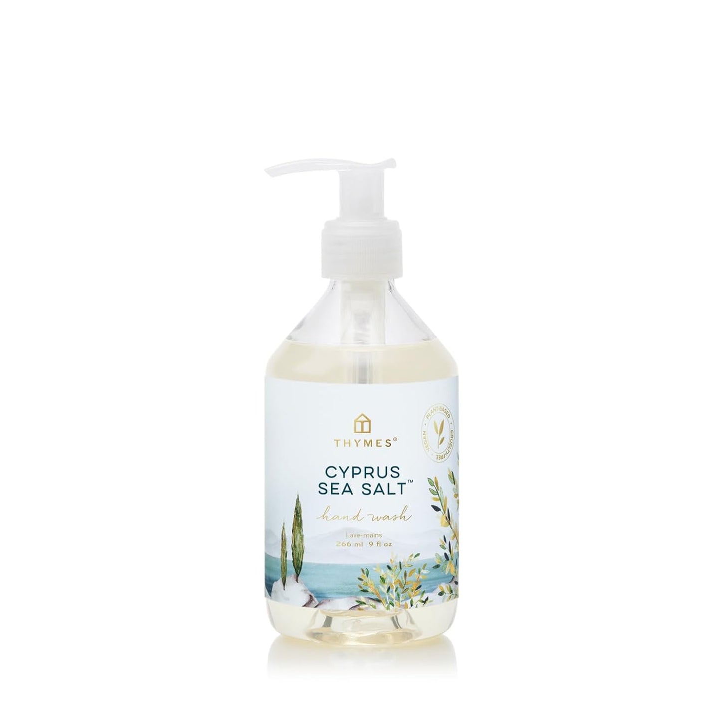 Thymes Hand Wash - Hydrating Moisturizing Soap with Moroccan Rosemary & Amalfi Lemon | 9 fl oz