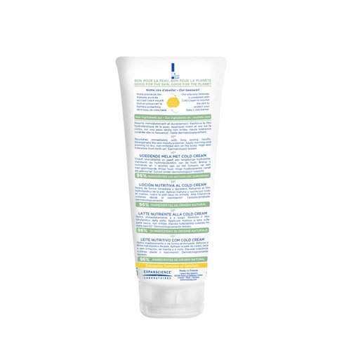 Mustela Baby Nourishing Lotion - Daily Moisturizer for Dry Skin with Avocado & Cold Cream - 6.76 fl. oz.