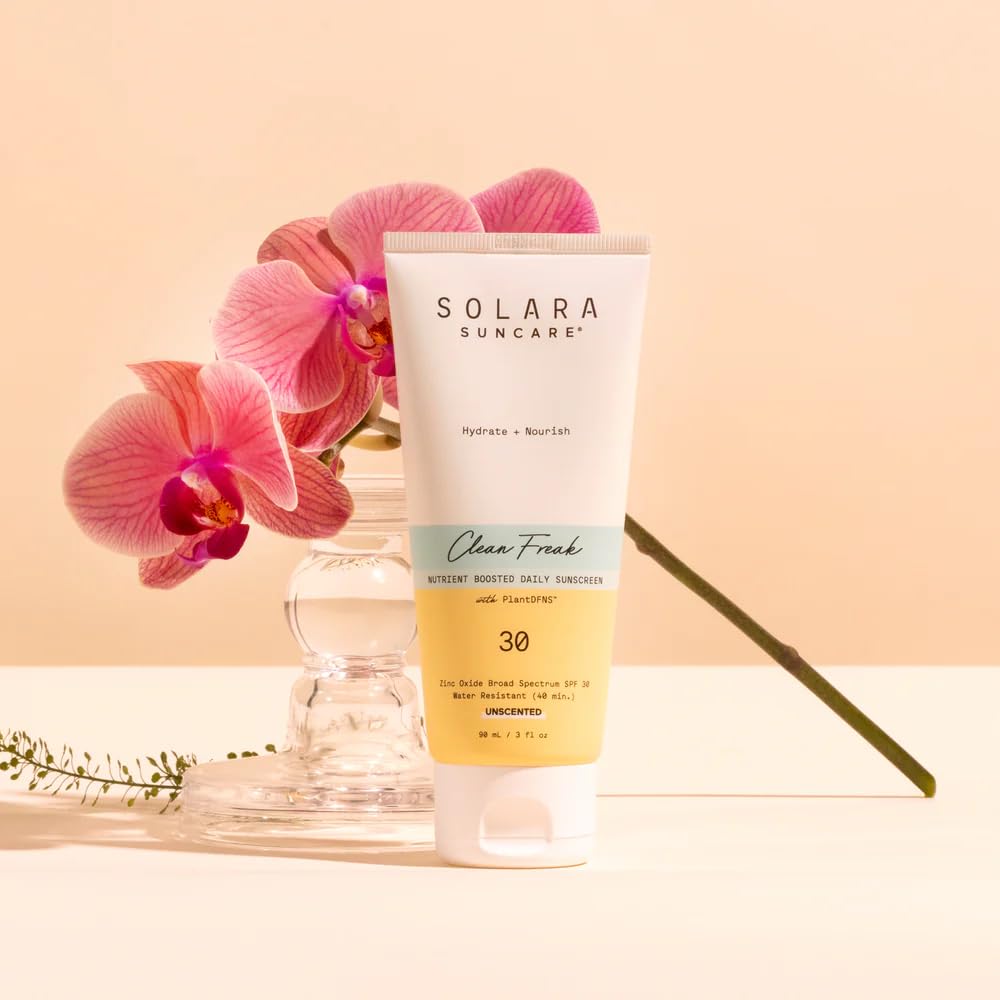 Solara Suncare SPF 30 Clean Freak Unscented Sunscreen - Broad Spectrum Protection