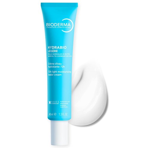 Bioderma Hydrabio Face Cream - Lightweight Gel Moisturizer for Sensitive Skin | 1.33 Fl Oz
