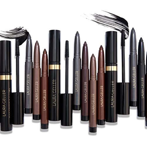 LAURA GELLER Kajal Longwear Mascara – Black – Volumizing, Lengthening, & Defining Mascara - Smudge‑Proof & Flake‑Proof Wear, Buildable Formula