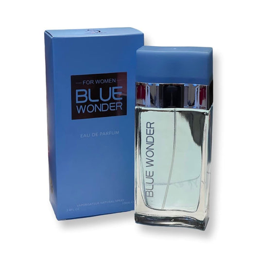 BLUE WONDER Eau de Parfum for Women - Refreshing Sicilian Lemon & Cedar Notes - 3.4 Fl Oz