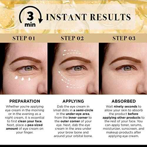 Instant Under-eye Tightener: Eye Bags Firming Treatment Cream - Temporary Eye Wrinkle Puffiness Remover for Senior Men & Women 50+, No Flaking Residue,15ml