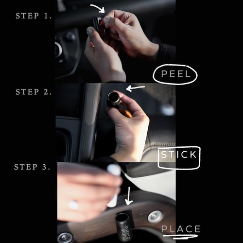 CarChap Lip Balm Holder - Original Mess-Free Car Lip Gloss Organizer | USA-Made, Patent Pending, White