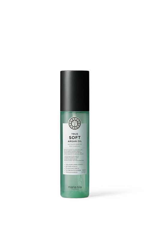 Maria Nila True Soft Argan Oil - Moisturizing Treatment for Dry, Brittle Hair | 100% Vegan & Sulfate-Free