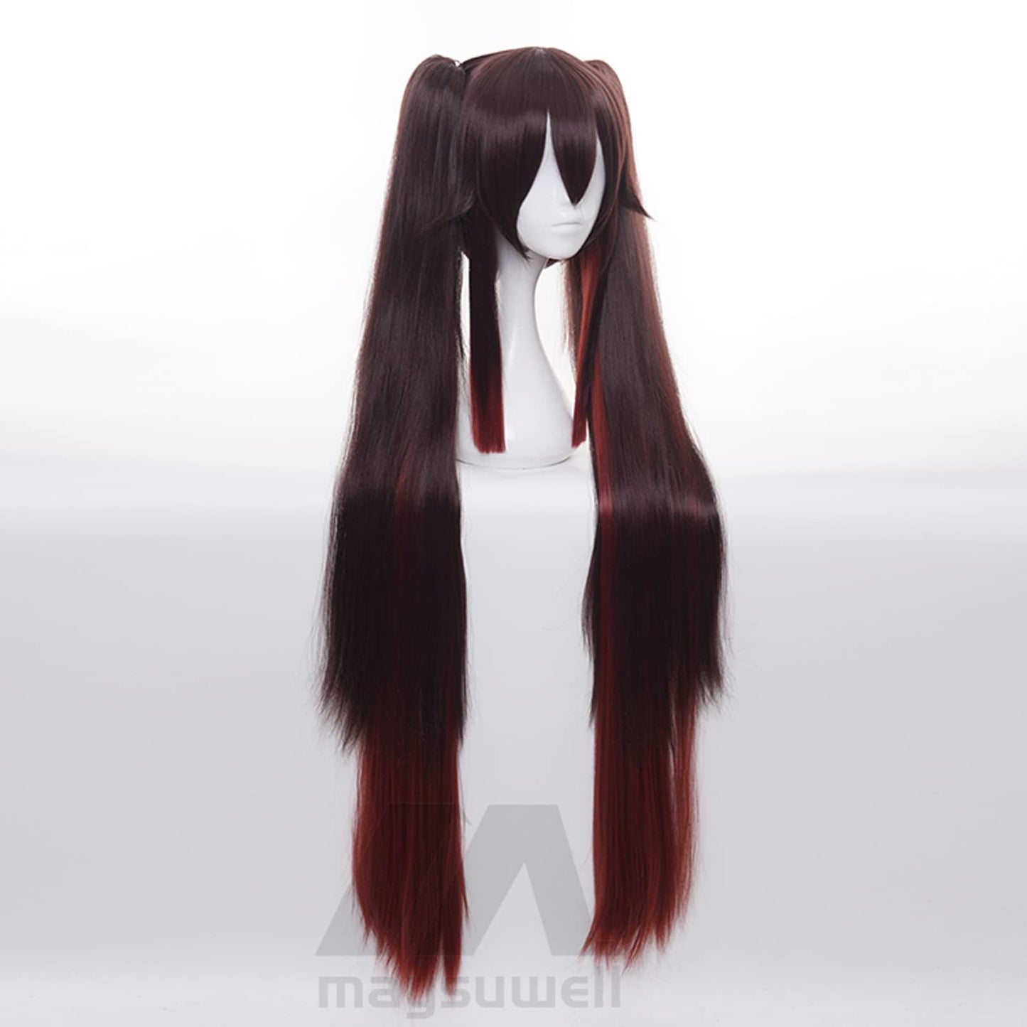 Anime Cosplay Wig Genshin Impact Hutao Wig Chestnut gradient long hair with Free Wig Cap for Comic Con, Cosplay show, Halloween