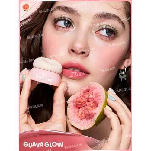SHEGLAM Hydra Jelly Pocket Lip Jam Hydrating Nourishing Lip Gloss Moisturizing Lip Makeup-Guava Glow