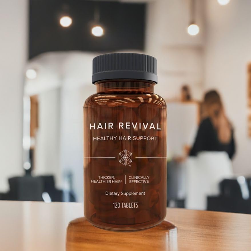 Isagenix Hair Revival - Natural Hair Growth & Thickening Supplement - Biotin & Amino Acids - 120 Tablets