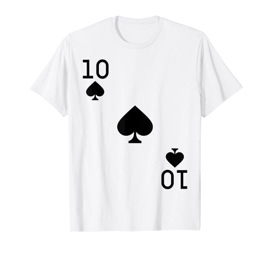 Ten of Spades Costume T-Shirt Halloween Deck of Cards