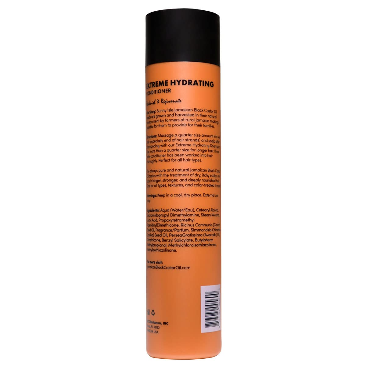 Sunny Isle Jamaican Black Castor Oil | Extreme Hydrating Conditioner - 10 Fl Oz, Orange