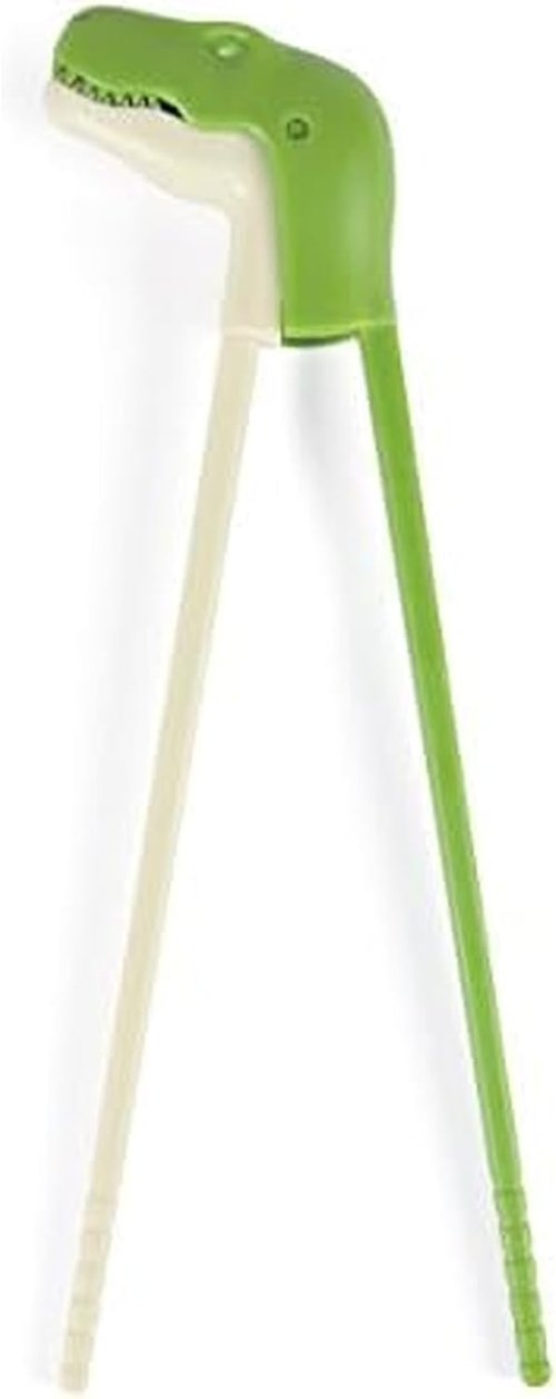 Genuine Fred MUNCHTIME T-Rex Dinosaur Chopsticks - Fun, Interactive Design for Picky Eaters - Reusable Kids' Gift