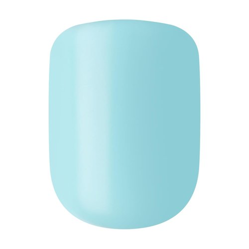 KISS imPRESS Color Press-On Manicure - Gel Nail Kit with PureFit Technology | Mint To Be, Short Length, Polish-Free Solid Color