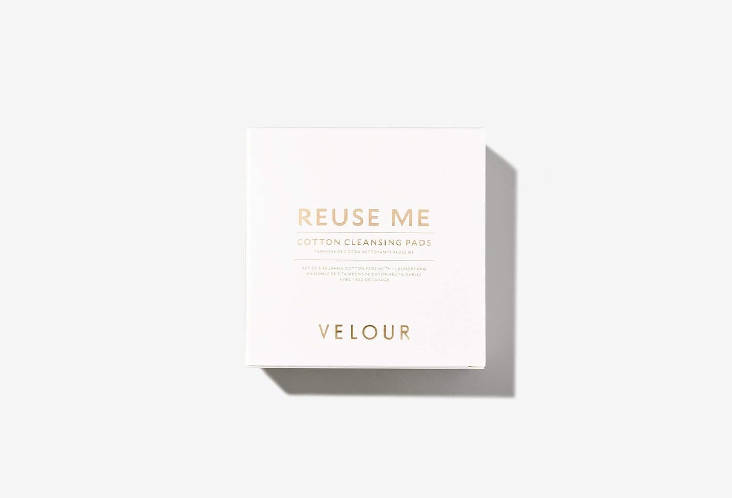 Velour Reusable Cotton Pads - Ultra-Soft Bamboo Rounds for Makeup Removal | Set of 8 with Laundry Bag