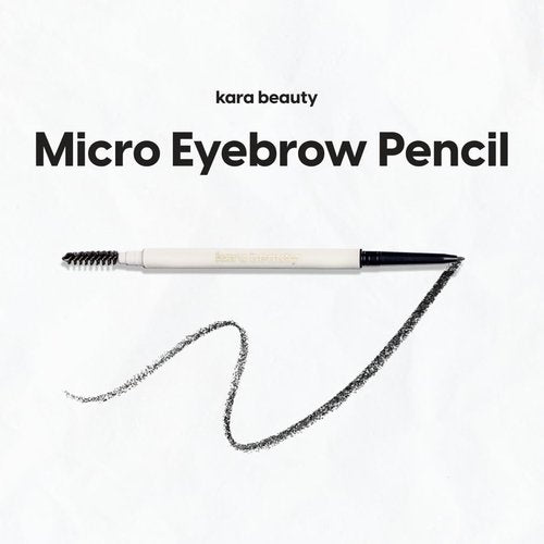 Kara Beauty Essentials Micro Brow Pencil - Long-Wearing, Retractable Eyebrow Pencil with Fine Tip & Spoolie Brush (Taupe)