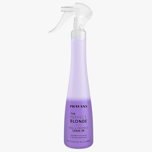 Pravana The Perfect Blonde Leave-In Conditioner Spray - Neutralizes Brassy Tones | Enhances Shine & Protection for Color-Treated Hair | Vegan