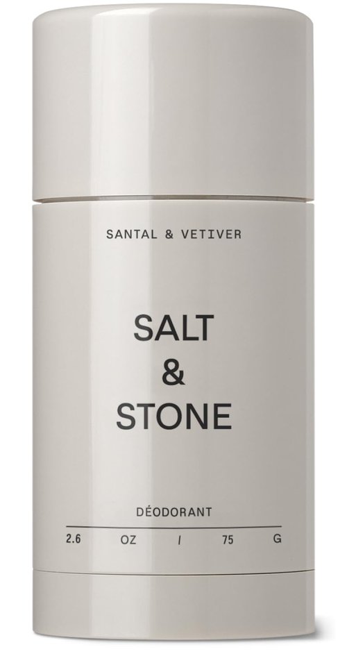 Salt & Stone Aluminum Free Deodorant - Extra Strength 48 Hour Protection for Women & Men | Santal & Vetiver with Seaweed Extracts, Niacinamide & Prebiotics