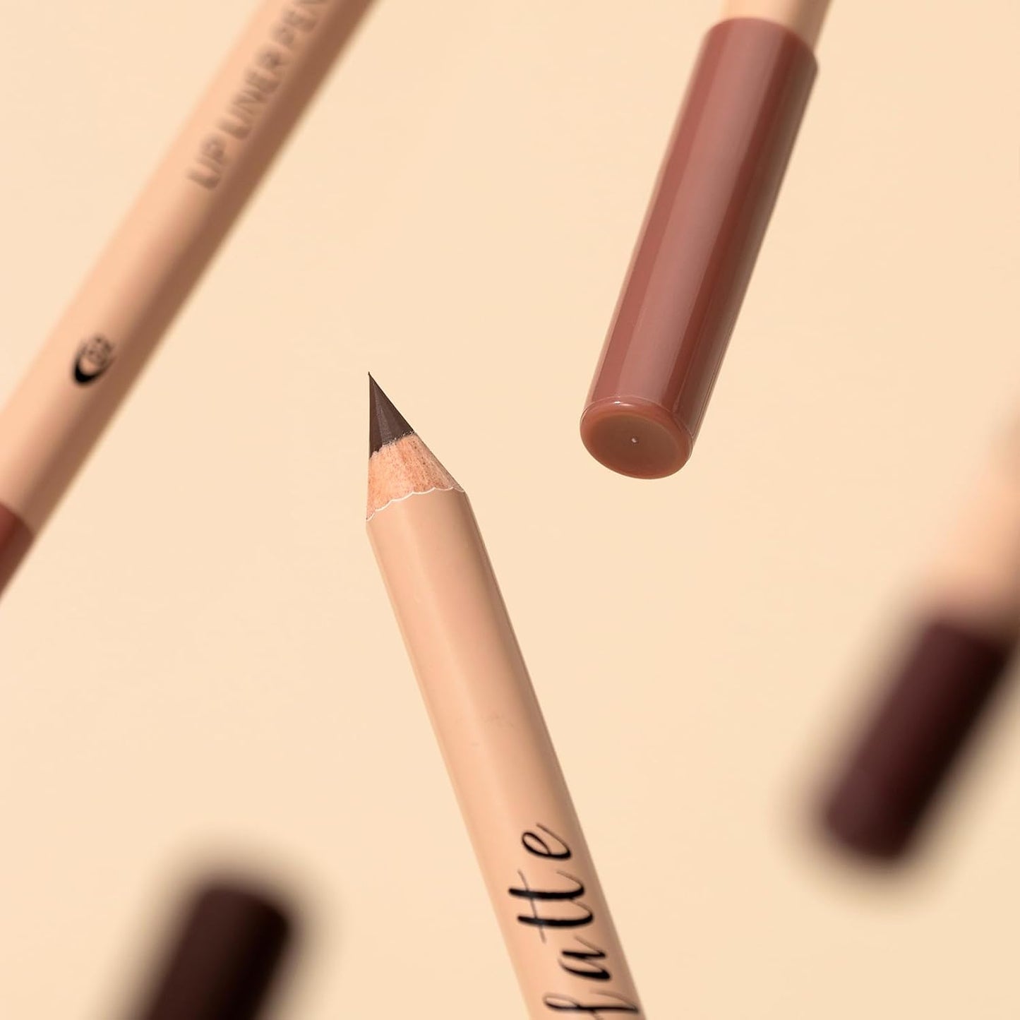 Skiennix Matte Lip Liner Set - 12 Ultra-Fine Brown Tone Shades for Long-Lasting, High Pigment Makeup