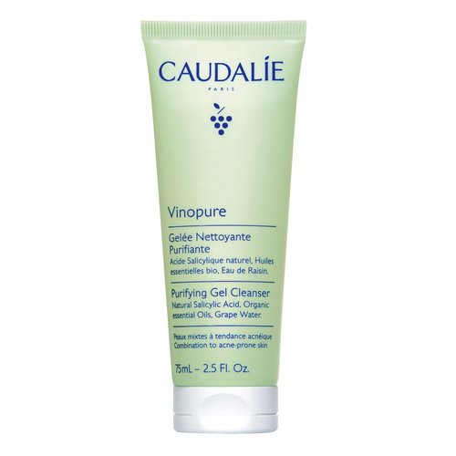 Caudalie Vinopure Salicylic Acid Cleanser - Pore Purifying Gel for Clear Skin